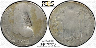 (1810-21) 8 R LCM C/M on 1814-Zs AG 8R G6