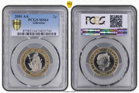 2001 AA 2p MS64