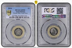 2016 £1 Royal Mint Trial Piece SP55