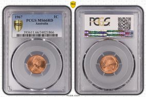 1967 1C MS66RD