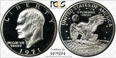 1971-S $1 Silver PR69CAM