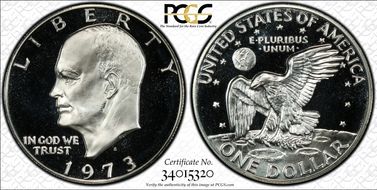1973-S $1 Silver PR69DCAM
