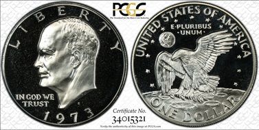 1973-S $1 Silver PR68CAM