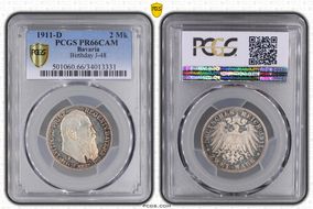1911-D 2 Mk Birthday J-48 PR66CAM