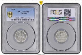 1923 1/2 G KM-144  Ag PR65