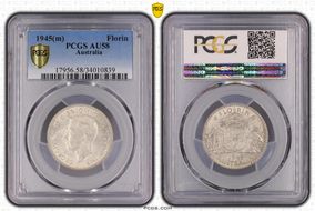 1945(m) Florin KM-40  Ag AU58