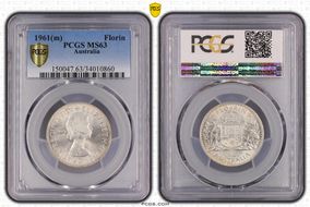 1961(m) Florin MS63