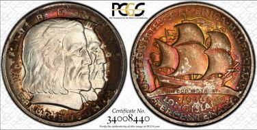 1936 50C Long Island MS65