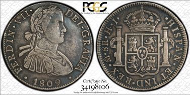 1809-Mo HJ/TH 8 R Calico-1309 VF35