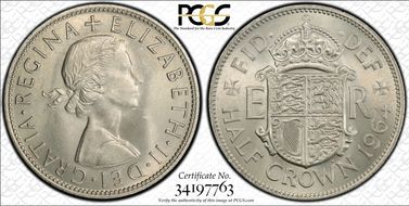 1964 1/2 Cr S-4145 MS64+