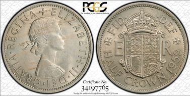 1959 1/2 Cr S-4145 MS63