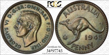 1945 Y. (p) 1D PR63BN