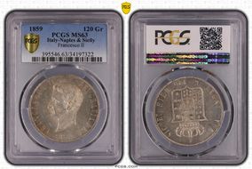 1859 120 Gr Francesco II C-161 MS63