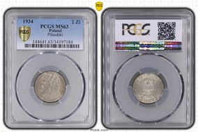 1934(w) 2 Zl Pilsudski MS63