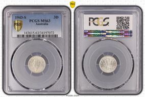 1943-S 3D MS63