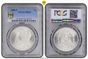 1880-S $1 MS65