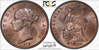 1848/7 1/2D S-3949 MS65RB