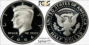 2004-S 50C Silver PR69DCAM