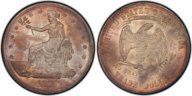 1875 T$1 MS63