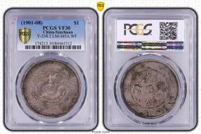 (1901-08) $1 LM-345A Wide Face VF30