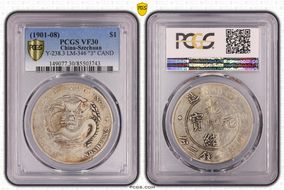 (1901-08) $1 LM-346 K-143r "3" CAND VF30