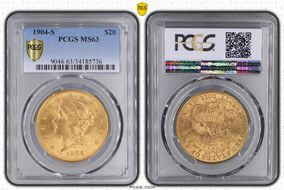 1904-S $20 MS63