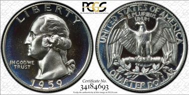 1959 25C PR68