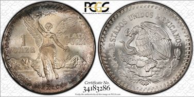 1982-Mo Onza Libertad Ag MS67