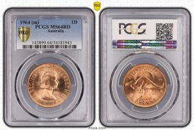 1964 (m) 1D KM-56 MS64RD