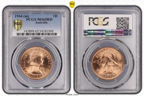 1964 (m) 1D KM-56 MS65RD