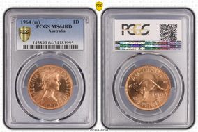 1964 (m) 1D MS64RD