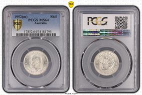 1952(m) Shil KM-46  Ag MS64