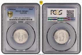 1960(m) Shil KM-59  Ag MS66+