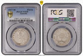 1917-M Florin KM-27  Ag VF35