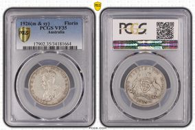 1926(m & sy) Florin VF35