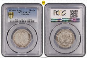 1926(m & sy) Florin VF25