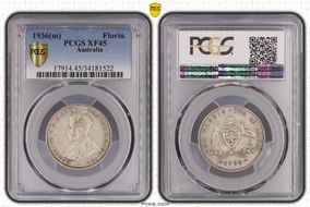 1936(m) Florin KM-27  Ag XF45