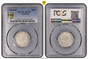 1916-M Shil KM-26  Ag AU55