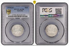 1936(m) Shil AU58