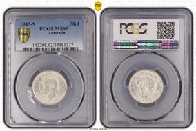 1943-S Shil KM-39  Ag MS62