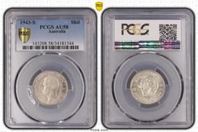 1943-S Shil KM-39  Ag AU58