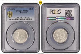 1943-S Shil KM-39  Ag AU58