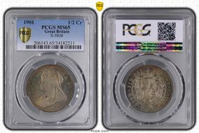 1901 1/2 Cr S-3938 MS65
