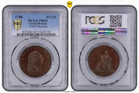 1788 P1/2D P-967 Bronzed PR65