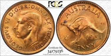 1951 (m) 1D MS64RD