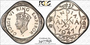 1947(C) 1/2 An SW-9.215 PR65CAM