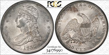 1837 50C MS63