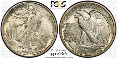 1917 50C MS64
