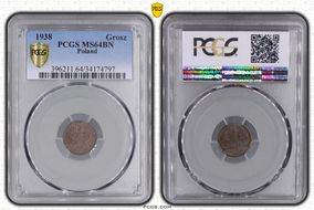 1938(w) Grosz MS64BN