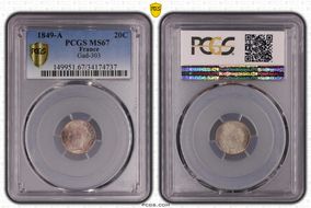 1849-A 20C Gad-303 MS67